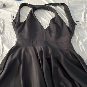 Women mini dress open back